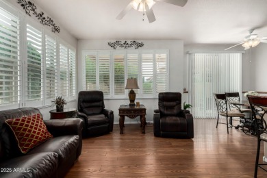 Presenting a beautifully maintained and expanded 2-bedroom plus on Arizona Traditions Golf Club in Arizona - for sale on GolfHomes.com, golf home, golf lot