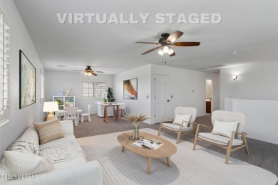 Located in Rancho Vistoso, this Elevation C Plan with Stone sits on The Golf Club at Vistoso in Arizona - for sale on GolfHomes.com, golf home, golf lot