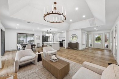 Exquisitely reimagined, this three bedroom, three and a half on Bear Creek Golf Course and Club in South Carolina - for sale on GolfHomes.com, golf home, golf lot