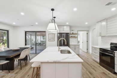 Exquisitely reimagined, this three bedroom, three and a half on Bear Creek Golf Course and Club in South Carolina - for sale on GolfHomes.com, golf home, golf lot