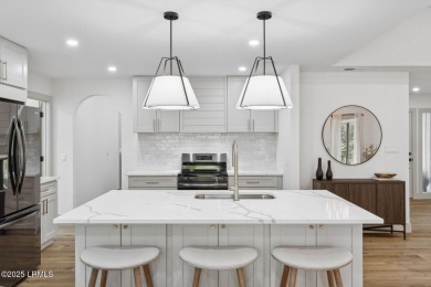 Exquisitely reimagined, this three bedroom, three and a half on Bear Creek Golf Course and Club in South Carolina - for sale on GolfHomes.com, golf home, golf lot