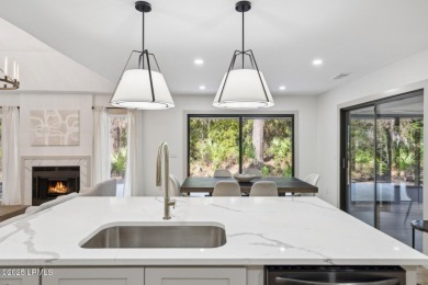 Exquisitely reimagined, this three bedroom, three and a half on Bear Creek Golf Course and Club in South Carolina - for sale on GolfHomes.com, golf home, golf lot
