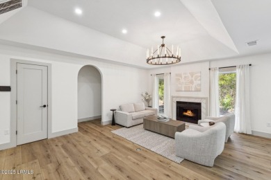 Exquisitely reimagined, this three bedroom, three and a half on Bear Creek Golf Course and Club in South Carolina - for sale on GolfHomes.com, golf home, golf lot