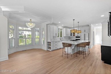 This beautifully renovated home sits along the Ocean #5 fairway on Country Club of Landfall in North Carolina - for sale on GolfHomes.com, golf home, golf lot
