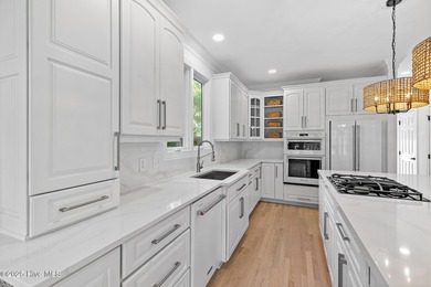 This beautifully renovated home sits along the Ocean #5 fairway on Country Club of Landfall in North Carolina - for sale on GolfHomes.com, golf home, golf lot