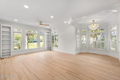 This beautifully renovated home sits along the Ocean #5 fairway on Country Club of Landfall in North Carolina - for sale on GolfHomes.com, golf home, golf lot