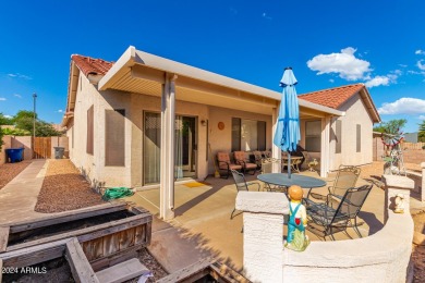 Discover vibrant living in this charming 2-bedroom, 2-bath + den on Springfield Golf Resort in Arizona - for sale on GolfHomes.com, golf home, golf lot