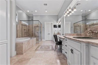 This custom estate sits on a rare 1.4-acre wooded lot backing to on The Traditions Club At Texas A and M in Texas - for sale on GolfHomes.com, golf home, golf lot