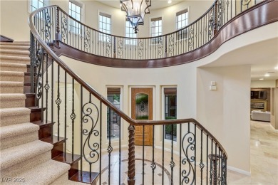 Award Winning Christopher Homes beauty in the prestigious guard on Southern Highlands Golf Club in Nevada - for sale on GolfHomes.com, golf home, golf lot