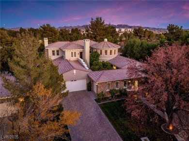 Popular Christopher Homes Model in prestigious guard gated on Southern Highlands Golf Club in Nevada - for sale on GolfHomes.com, golf home, golf lot