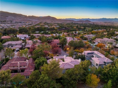 Popular Christopher Homes Model in prestigious guard gated on Southern Highlands Golf Club in Nevada - for sale on GolfHomes.com, golf home, golf lot