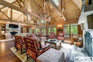 Situated on a large lot, prominently overlooking the 10th golf on Wade Hampton Golf Club in North Carolina - for sale on GolfHomes.com, golf home, golf lot