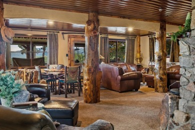 Beautiful log home with an amazing view to the west, located on on Big Bear Mountain Ski and Golf Resort in California - for sale on GolfHomes.com, golf home, golf lot
