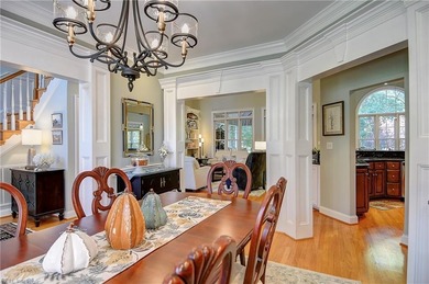 Discover effortless elegance in this custom brick home nestled on Riverfront Golf Club in Virginia - for sale on GolfHomes.com, golf home, golf lot