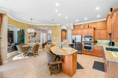 Nestled along the water, this breathtaking estate home on Miromar Lakes Golf Club in Florida - for sale on GolfHomes.com, golf home, golf lot