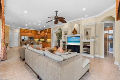 Nestled along the water, this breathtaking estate home on Miromar Lakes Golf Club in Florida - for sale on GolfHomes.com, golf home, golf lot