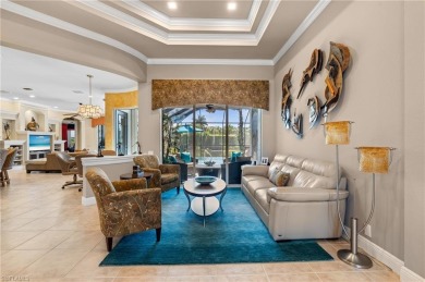 Nestled along the water, this breathtaking estate home on Miromar Lakes Golf Club in Florida - for sale on GolfHomes.com, golf home, golf lot