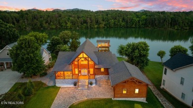 This Luxury Upscale Custom Lakefront Log  Stone Home invites you on Tellico Village -The Links At Kahite Golf Course in Tennessee - for sale on GolfHomes.com, golf home, golf lot