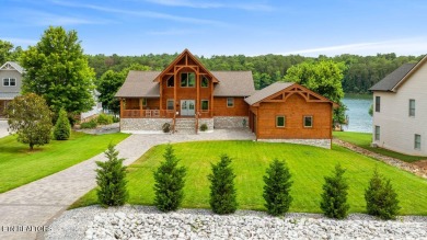 This Luxury Upscale Custom Lakefront Log  Stone Home invites you on Tellico Village -The Links At Kahite Golf Course in Tennessee - for sale on GolfHomes.com, golf home, golf lot