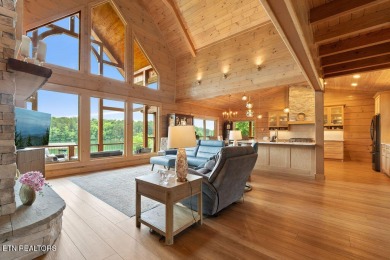 This Luxury Upscale Custom Lakefront Log  Stone Home invites you on Tellico Village -The Links At Kahite Golf Course in Tennessee - for sale on GolfHomes.com, golf home, golf lot