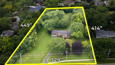 2.5 Acres! Incredible opportunity to potentially subdivide on Naperville Country Club in Illinois - for sale on GolfHomes.com, golf home, golf lot