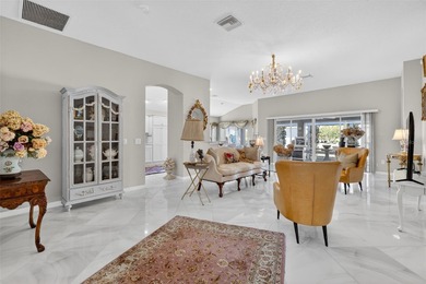 STUNNING, BLOCK and STUCCO 3/2 IRIS with GLASS ENCLOSED LANAI on Pennbrooke Fairways in Florida - for sale on GolfHomes.com, golf home, golf lot