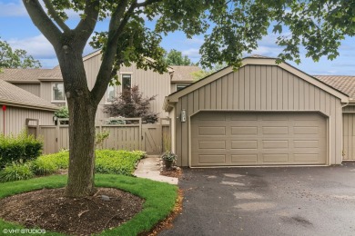 Serene waterfront townhome overlooking the 11th and 12th on Pine Meadow Golf Club in Illinois - for sale on GolfHomes.com, golf home, golf lot