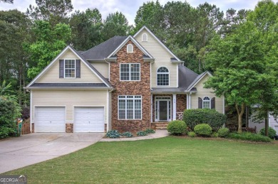 Welcome to your dream home nestled on a serene cul-de-sac within on Creekside Golf and Country Club in Georgia - for sale on GolfHomes.com, golf home, golf lot