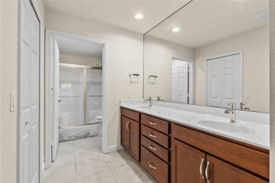 Clean. Crisp. Carefree. This 2020 CBS home has been so lightly on Spanish Lakes Country Club in Florida - for sale on GolfHomes.com, golf home, golf lot