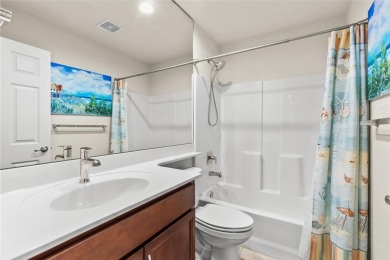 Clean. Crisp. Carefree. This 2020 CBS home has been so lightly on Spanish Lakes Country Club in Florida - for sale on GolfHomes.com, golf home, golf lot