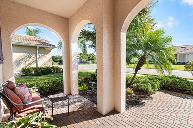 Wow! Lovely partially furnished Milan floorplan lakefront home on Pelican Preserve Golf Club in Florida - for sale on GolfHomes.com, golf home, golf lot