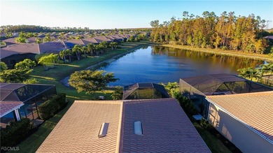 Wow! Lovely partially furnished Milan floorplan lakefront home on Pelican Preserve Golf Club in Florida - for sale on GolfHomes.com, golf home, golf lot