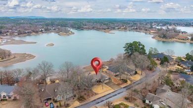 Lakefront living shines at this all-brick home on beautiful Lake on Ponce De Leon Golf Course in Arkansas - for sale on GolfHomes.com, golf home, golf lot