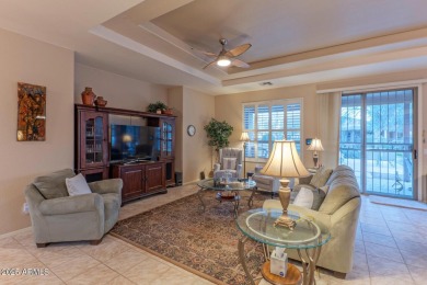 This popular Sienna floor plan sits on a peaceful common area on Tuscany Falls At Pebble Creek in Arizona - for sale on GolfHomes.com, golf home, golf lot