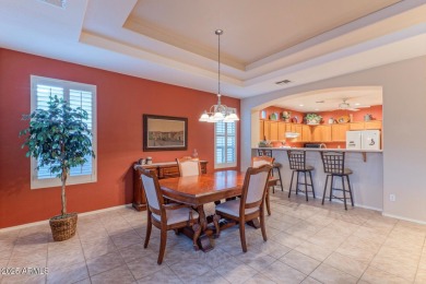 This popular Sienna floor plan sits on a peaceful common area on Tuscany Falls At Pebble Creek in Arizona - for sale on GolfHomes.com, golf home, golf lot