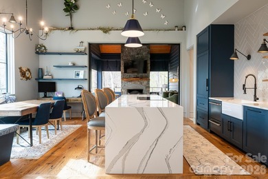 Luxury mountain living at its finest in this one-level, stunning on Kenmure Country Club in North Carolina - for sale on GolfHomes.com, golf home, golf lot