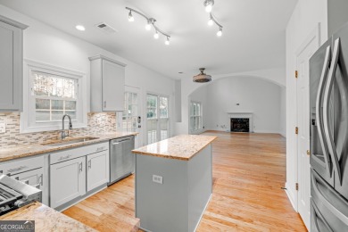 Tee off your day just steps from home in this family-friendly on Bear Creek Golf Club Inc in Georgia - for sale on GolfHomes.com, golf home, golf lot
