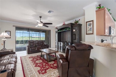 Enjoy picturesque golf course views from the spacious lanai of on River Strand Golf and Country Club At Heritage Harbour  in Florida - for sale on GolfHomes.com, golf home, golf lot