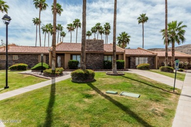 Welcome home to this charming 2-bedroom, 1.5-bath townhome on Raven Golf Club At South Mountain in Arizona - for sale on GolfHomes.com, golf home, golf lot