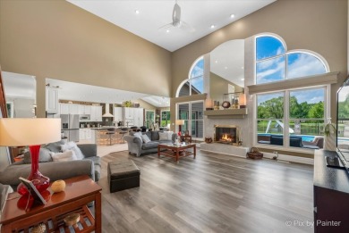 Resort-style living awaits in this 5,779 sf custom-built home in on Prairie Isle Golf Course in Illinois - for sale on GolfHomes.com, golf home, golf lot