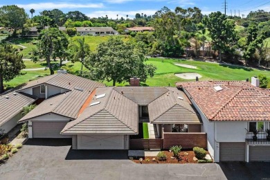 Relax on your Private Patio while looking out to the gorgeous on Lomas Santa Fe Country Club in California - for sale on GolfHomes.com, golf home, golf lot