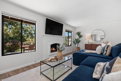 Relax on your Private Patio while looking out to the gorgeous on Lomas Santa Fe Country Club in California - for sale on GolfHomes.com, golf home, golf lot
