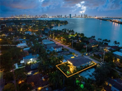 Grand 3-story gated home on prestigious lower North Bay Road on Miami Beach Golf Club in Florida - for sale on GolfHomes.com, golf home, golf lot