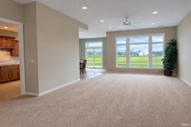 Tucked along the #8 fairway in Cherry Hill, this inviting villa on Cherry Hill Golf Club in Indiana - for sale on GolfHomes.com, golf home, golf lot