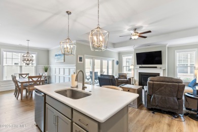 This like new, charming residence, built in 2023 by Bill Clark on Compass Pointe Golf Course in North Carolina - for sale on GolfHomes.com, golf home, golf lot