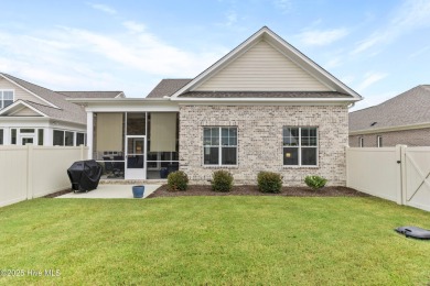 This like new, charming residence, built in 2023 by Bill Clark on Compass Pointe Golf Course in North Carolina - for sale on GolfHomes.com, golf home, golf lot