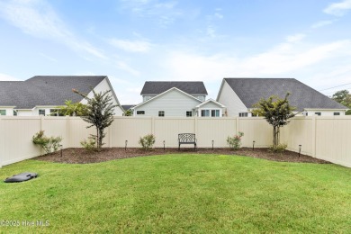 This like new, charming residence, built in 2023 by Bill Clark on Compass Pointe Golf Course in North Carolina - for sale on GolfHomes.com, golf home, golf lot