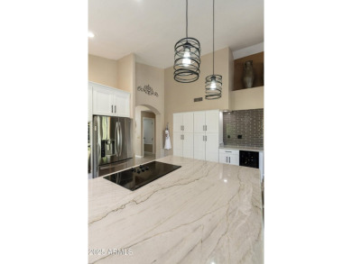 Next level outdoor living in this 2BR, 2BA Hermosa model on a on Ironwood Golf Club in Arizona - for sale on GolfHomes.com, golf home, golf lot