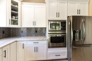 Next level outdoor living in this 2BR, 2BA Hermosa model on a on Ironwood Golf Club in Arizona - for sale on GolfHomes.com, golf home, golf lot