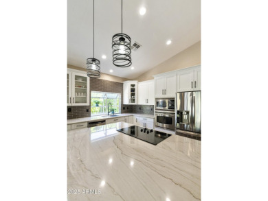 Next level outdoor living in this 2BR, 2BA Hermosa model on a on Ironwood Golf Club in Arizona - for sale on GolfHomes.com, golf home, golf lot